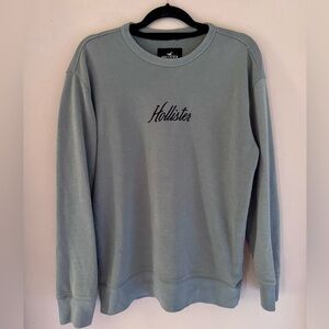 Hollister Men's Size M Steele Blue Crewneck  Sweatshirt